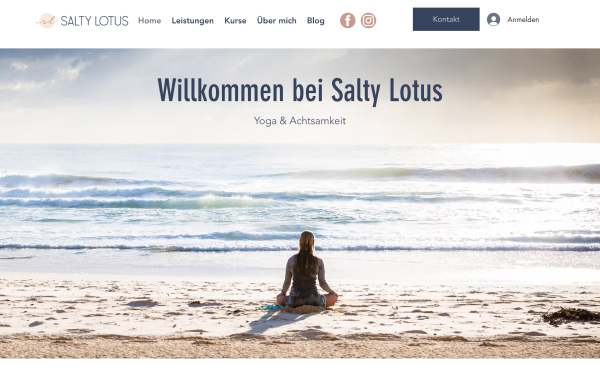 Salty Lotus Website Interface