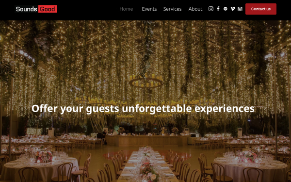 Sounds Good Corporate Interface